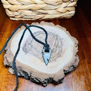 Men’s Arrow Spearhead Pendant Necklace, adjustable length